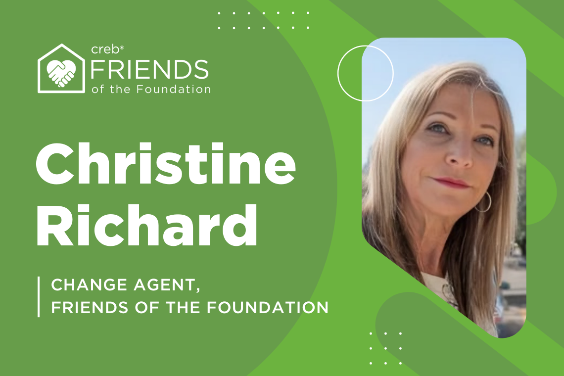 Christine Richard, Change Agent, Friends of the Foundation