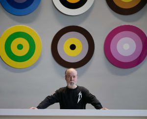 : Interpretation of Calgary, Alberta in the 21st Century by designer, artist and author Douglas Coupland graces Mark on 10th's foyer. Photo courtesy Qualex-Landmark